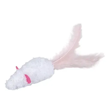 Brinquedo Ratinho Pelucia 2 Unidades Flicks Ratinho branco